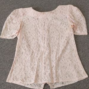 Ultra pink lace top